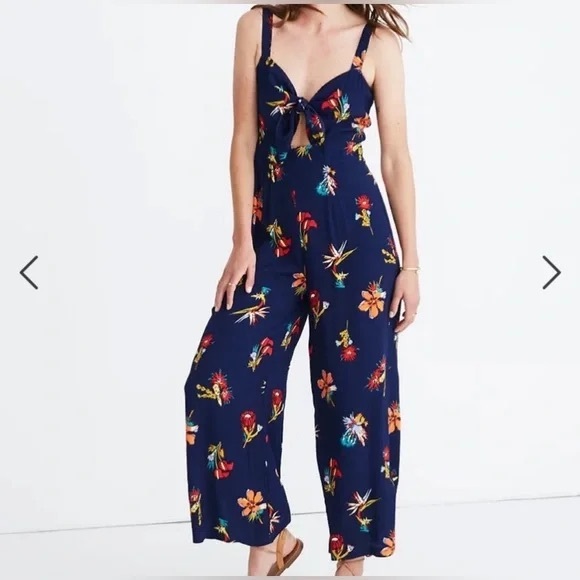 Madewell Pants - Madewell Plumeria Cutout Jumpsuit in Bird of Paradise